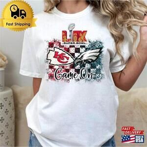 Sb Lix Eagles Chiefs Dtf Game Day Football Fan Adult Unisex T-Shirt